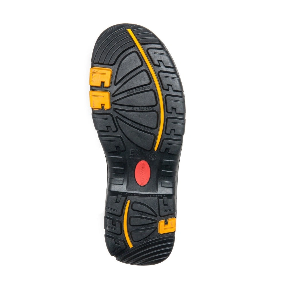 ROCKROOSTER Knox: Unbreakable Black Steel-Toe Boots. Conquer Asphalt in Comfort and Style.