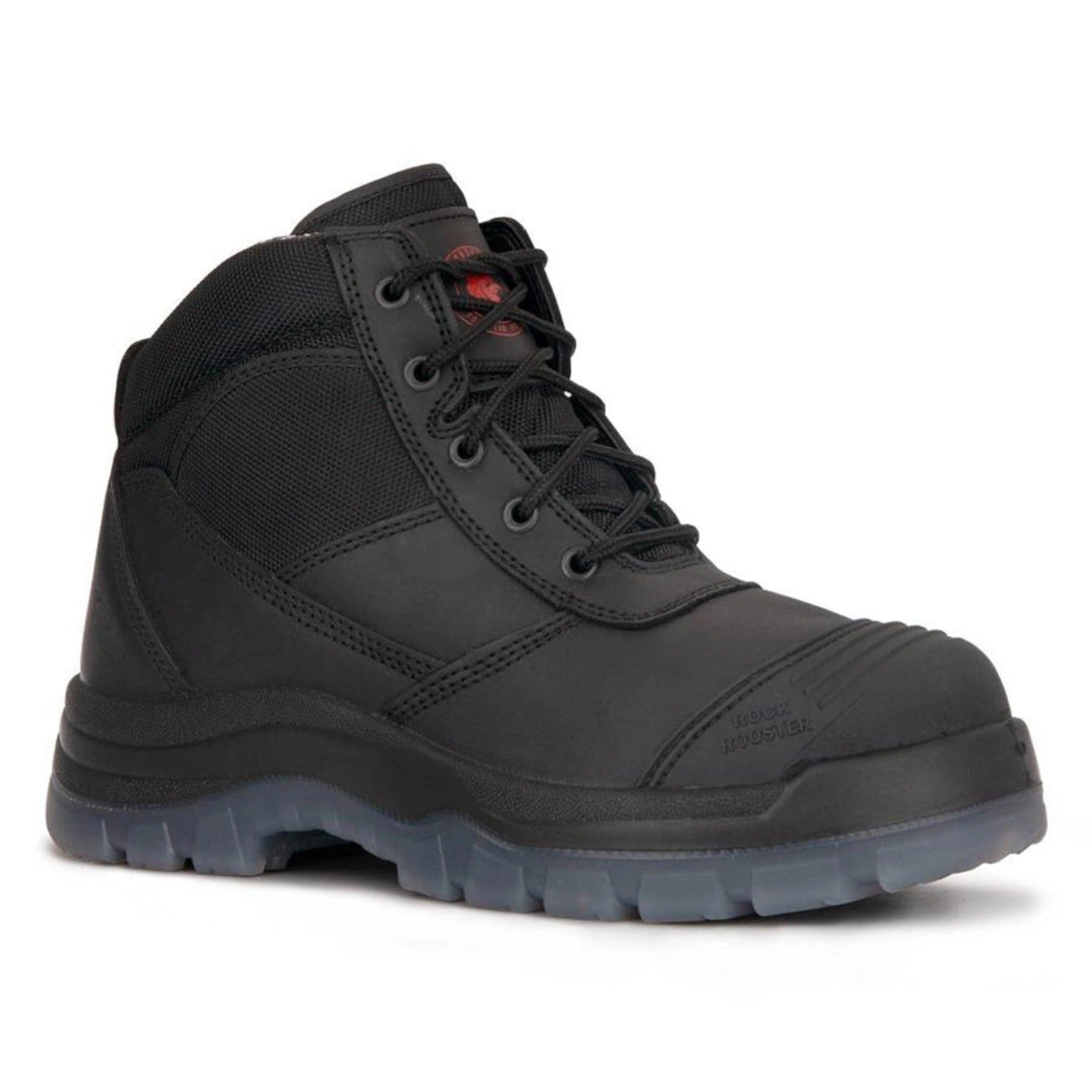 ROCKROOSTER Crisson: Black Steel Toe Zips Boots. Tough, Comfortable, Ready for Work.