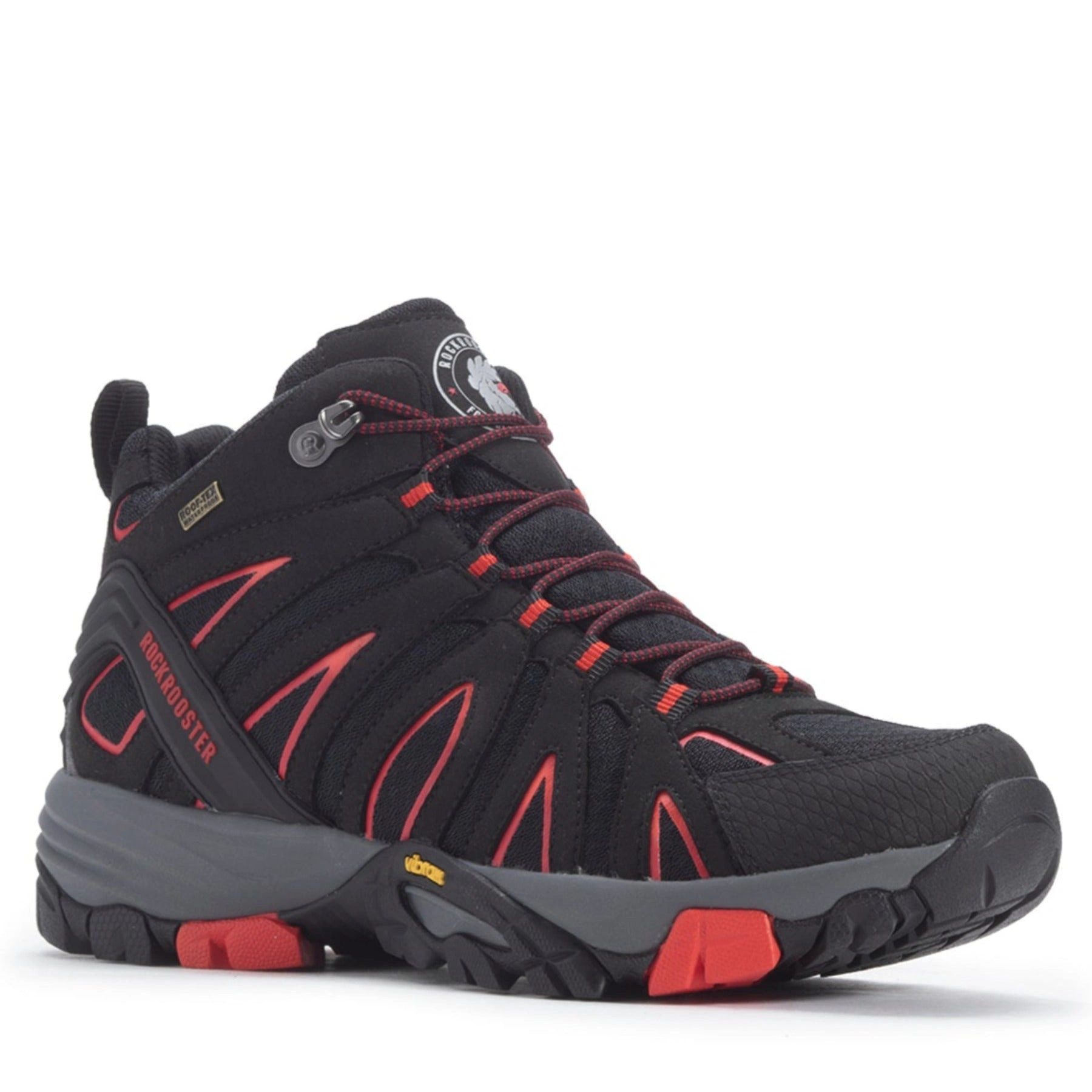 ROCKROOSTER Bedrock Boots: Conquer Trails in Waterproof Style & VIBRAM Grip!